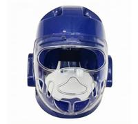 Milageto Casco con Visiera Trasparente Regolabile | Ampia Copertura Del, Protezione per la Testa da, Copricapo Protettivo, Atleti per marziali Marziali, L