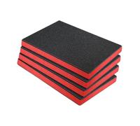 Milageto Cassetta degli attrezzi 4x inserti in schiuma fodera per la cassetta degli attrezzi fogli di schiuma per utensili in polietilene tagliabili per, 40 Cm X 33 Cm X 5 Cm