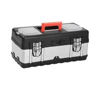 Milageto Cassetta portautensili resistente alla temperatura, robusta, con vassoio rimovibile, organizer per utensili per la riparazione di veicoli da, 35 Cm X 16 Cm X 17