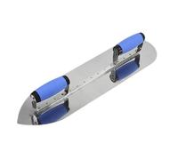 Milageto Cazzuola a doppio manico, cazzuola di finitura per cemento di grandi dimensioni, strumento per intonacatura per pareti in vernice, 20in Round Pointed