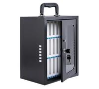 Milageto Cellulari da Parete Resistente | Maniglia di Trasporto periore, Armietto sicuro per, Ventilato, Cassetta di, Ufficio, Insegnanti, 24 Slot