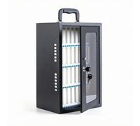 Milageto Cellulari da Parete Resistente | Maniglia di Trasporto periore, Armietto sicuro per, Ventilato, Cassetta di, Ufficio, Insegnanti, 48 Spazi