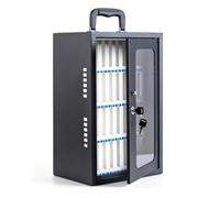 Milageto Cellulari da Parete Resistente | Maniglia di Trasporto periore, Armietto sicuro per, Ventilato, Cassetta di, Ufficio, Insegnanti, 36 Slot