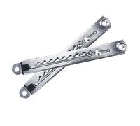 Milageto Cerniera per meccanismo di cerniera per asta di sollevamento da 2 pezzi Cerniera a 10 marce regolabile Installazione pratica Cerniera di sollevamento