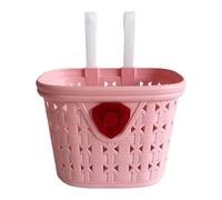 Milageto Cestino per Bicicletta per Bambini, Accessori per Manubrio Anteriore, Contenitore per Oggetti Vari, Picnic, Facile da installare, Campeggio, Rosa