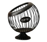 Milageto Cestino per cialde di caffè, Organizer per riporre cialde di caffè, Porta Capsule di caffè Moderno Porta cialde di caffè, per Bar da banco, Nero