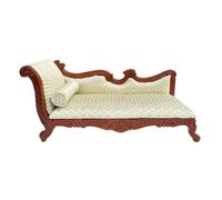 Milageto Chaise Longue con Cuscino Vittoriano Divano Elegante Mobili per Casa Delle Bambole