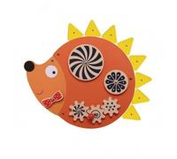 Milageto Children Learning Board Tavola Sensoriale Interattiva Animale Giochi Legno Parti Mobile Coordinazione Montaggio Parete Adatta a Bambini Sviluppo delle Abilità Motorie Uso Domestico, Riccio