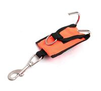 Milageto Cinghia con Gancio Resistente Cinghie di Fissaggio Professionali Accessorio per Subacquei, Arancione Fluorescente