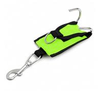 Milageto Cinghia con Gancio Resistente Cinghie di Fissaggio Professionali Accessorio per Subacquei, Verde Fluorescente