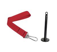 Milageto Cinghia per Allenamento di, per Presa a Mano, per Palestra Domestica, Perno di carico, Cinghia da Polso Resistente, per rafforzare, Rosso