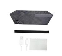 Milageto Cintura elettrica per donne e ragazze, cuscinetto riscaldante per la pancia morbido portatile a riscaldamento rapido, cintura di supporto lombare, Grigio