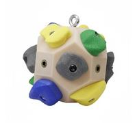 Milageto Climbing Grip Palla da Arrampicata Sfera Allenamento Impugnatura Attrezzo Compatto per Riscaldamento di Presa E Tirata Utile per Arrampicatori E, Bianco Sporco