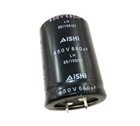 Milageto Condensatore di Elettrolisi in Alluminio 680uF 450V +/- 20% da -25 ° C A + 105 ° C 35x50mm