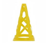 Milageto Cono Marcatore Forato Colori Vivac Segnaletici Impilabili Durevole Cono da Allenamento da Allenamento 23 Cm per Atleti, Giallo, 23CM