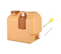 Milageto Contenitore d'Acqua con Secchio del Rubinetto con distributore di Sapone per Bere brocca per Acqua per Campeggio per la Guida a Mano di Lavoro a Mano, 20l con Tubo a Pennello
