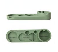Milageto Contenitore Fondi Caffè Vassoio per Organizer Tamper Distributore E Portafiltro in Silicone Alimentare Protegge E Riduce le Macchie Adatto per Preparazioni in Bar, Verde