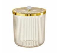 Milageto Contenitore per Alimenti Barattolo per Organizzata Dispenser per Caffè E Pasta Organizer Trasparente con Guarnizione Ermetica E Valvola Adatto a Uso Cucina, Ambra, 8L