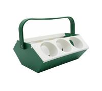 Milageto Contenitore per Birr 6, 6 Fori-verde, Moderno E Minimalista | Portatile, Pratico, Portabevande, per Casa, Ristoratori
