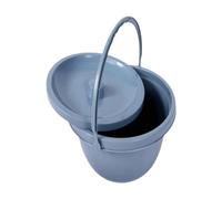 Milageto Contenitore per WC con vaso da notte, con manico, facile da pulire, coperchio sigillante, secchio per pipì, comoda per barca, campeggio, camera da