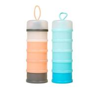 Milageto Contenitori per proteine in polvere da 2 pezzi, dispenser portatili versatili per latte in polvere, contenitori per snack per bambini, per sport,