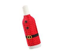 Milageto Copri bottiglia di vino di Natale, accessorio riutilizzabile, multiuso, resistente all'usura, traspirante, decorazione natalizia, altezza 28 cm, Style B