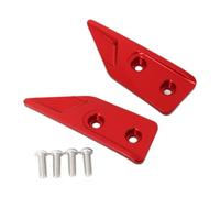Milageto Copriparamani per motocicletta, paramani per manubrio, pezzo di ricambio, accessori per modifiche Lightwight per modelli Zontes 368G, Rosso