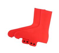 Milageto Copriscarpe Da Ciclismo Da 2 Pezzi, Copriscarpe Da Bicicletta, Versatili, Da Indossare All'aperto, Da Donna, con Tacchette per Bicicletta, Red S