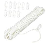 Milageto Corda per ombrellone da Giardino, Corda per Tenda da Esterno con Ganci, Fissaggio per Amaca da Spiaggia, Montaggio Tende all'aperto, Portatile da