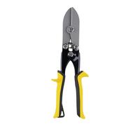 Milageto Crimpatrice manuale a 5 per lamiera, utensile per crimpatura portatile antiscivolo con impugnatura ergonomica per officina di ventilazione, Yellow Out Black in