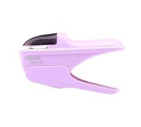 Milageto Cucitrice manuale portatile Cucitrice compatta senza punti metallici per libretti e brochure, Viola