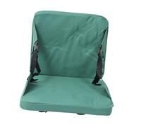 Milageto Cuscino per Sedile da Stadio Portatile con Schienale, Multiuso, in Tessuto Oxford, Spesso, per Viaggi, Campeggio, Prato all'aperto, Verde