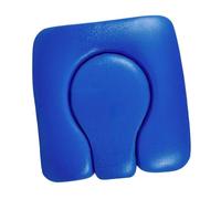 Milageto Cuscino per sedili da commodo imbottito, per sedile per la sede del commodi anziani, portatili, portatili, Blu