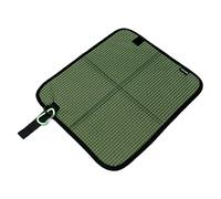 Milageto Cuscino Pieghevole in Tessuto Oxford, Impermeabile, Versatile, Compatto, Riutilizzabile, Portatile, 35x31x1 cm, per Accessori da Pesca, Verde