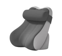 Milageto Cuscino Schienale Letto Ergonomico con Poggiatesta Regolabile E Supporto Lombare Fodera Rimovibile in Poliestere Funzione Elevazione Gambe Adatto per, Grigio Scuro E Grigio Chiaro