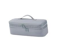 Milageto Custodia Asciugacapelli Borsa Porta Asciugacapelli Organizer Cosmetici Nylon Impermeabile Doppio Strato Adatta per Viaggio Casa Parrucchiere, Grigio