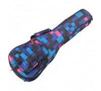 Milageto Custodia con Tasca Frontale Imbottita Custodia con Tracolla Durevole Gig Bag per Ukulelisti, Studenti, Fantasia A Quadri Rossi, 23 Pollici