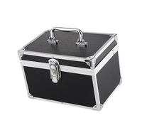 Milageto Custodia per strumenti per il trucco, organizer per trucco, scatola cosmetica multiuso, scatola per attrezzi per massaggi SPA, grande capacità per i, Nero