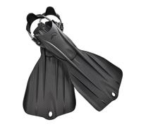 Milageto da Subacquea Immersione Nuoto Lunga con di Drenaggio per Ridurre La Resistenza in Materiale TPE TPU Flessibile con Cinturino a Molla Adatte per , Nero , L/XL 43-46
