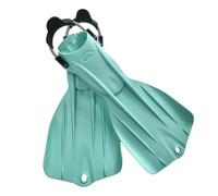 Milageto da Subacquea Immersione Nuoto Lunga con di Drenaggio per Ridurre La Resistenza in Materiale TPE TPU Flessibile con Cinturino a Molla Adatte per , Verde Chiaro , L/XL 43-46