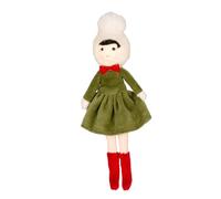 Milageto Decorazione per albero di Natale, decorazione natalizia, ciondolo a forma di bambola con ragazza dei cartoni animati, adorabile per feste di, Verde
