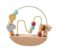 Milageto di Perline Giocattolo in Legno per Il riconoscimento dei Colori per Bambini da 1 a 3 Anni, coordinazione Occhio-Mano