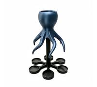 Milageto Dispenser Alcol Squid Dosatore Bicchieri Accessorio Bar Plastica PLA Funzione Multishot Facilità Servizio Adatto per Feste a Tema Bar Privato Regalo, Blu, Blu
