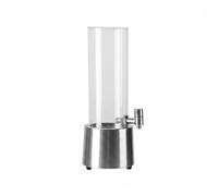 Milageto Dispenser di Birra Multicolore Colonna Spillatore Erogatore Distributore con Led per Bevande Visibili E Servizio Adatto, Rotondo Cilindrico In Acciaio Inossidabile Luce Bianca, 3L