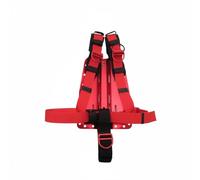 Milageto Diving Harness System Imbracatura Subacquea Piastra Posteriore Backplate Cinturone in Lega di Alluminio Leggera con Fibbia PP Regolabile Adatta a, Rosso