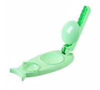 Milageto Dumpling Maker Pressa per Pasta Ravioli Tortellini Empanadas 2 in 1 Manuale in PP Alimentare con Manico Ergonomico E Stampo Pesce per Sigillatura, Verde