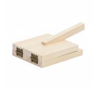 Milageto Dumpling Pressa per Pasta Utensile da Cucina Strumento per Dischi Ravioli Wonton Superficie Liscia per Stesura Uniforme Adatta a Cucina Studenti, Naturale, Grande