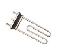 Milageto Elemento Riscaldante per Elettrodomestici Resistenza Modulo Termico Ricambio Doppio Tubo Curvo Compatto in Acciaio Inossidabile con Base Isolata, 1900W Lunghezza Totale 19.5
