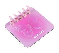 Milageto Espositore per unghie Supporto per punte per unghie per pressa Attrezzatura per salone Strumento per manicure versatile Mensola portatile per, Quadrato Rosa