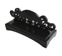 Milageto Espositore per ventaglio Pieghevole Supporto per ventaglio Pratico Base espositiva per Supporto per ventaglio da Tavolo per Salotto, Ristorante, casa, Nero
